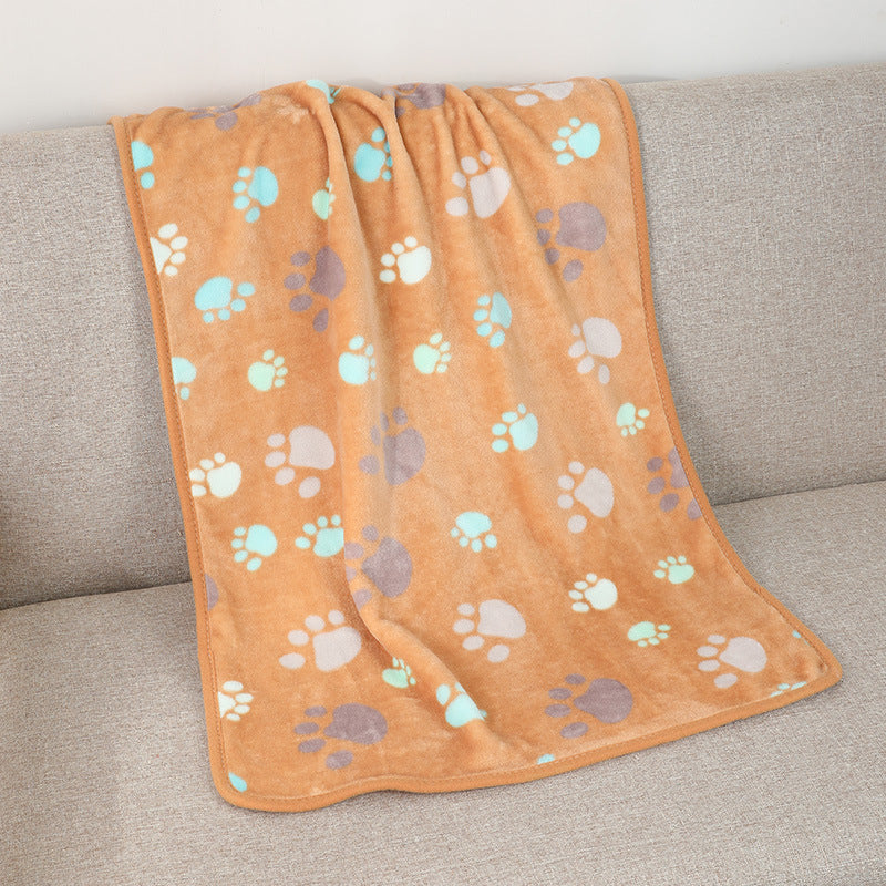 KFX-7828669 Cozy Flannel Pet Blanket for Dogs and Cats in Various Colors and Sizes