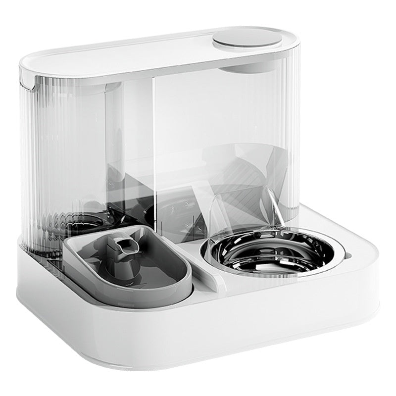 KFX-7830589 2-in-1 Automatic Cat Feeder and Water Dispenser for Dogs and Cats, 1L Water Capacity, 2L Food Capacity