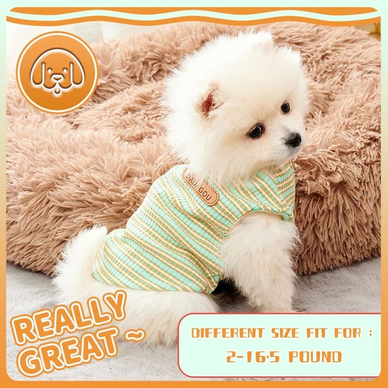 KFX-7832381 Spring Summer Dog Cooling Vest Cotton T-Shirt for Small and Medium Breeds
