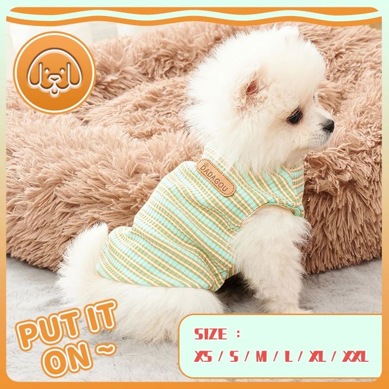 KFX-7832381 Spring Summer Dog Cooling Vest Cotton T-Shirt for Small and Medium Breeds