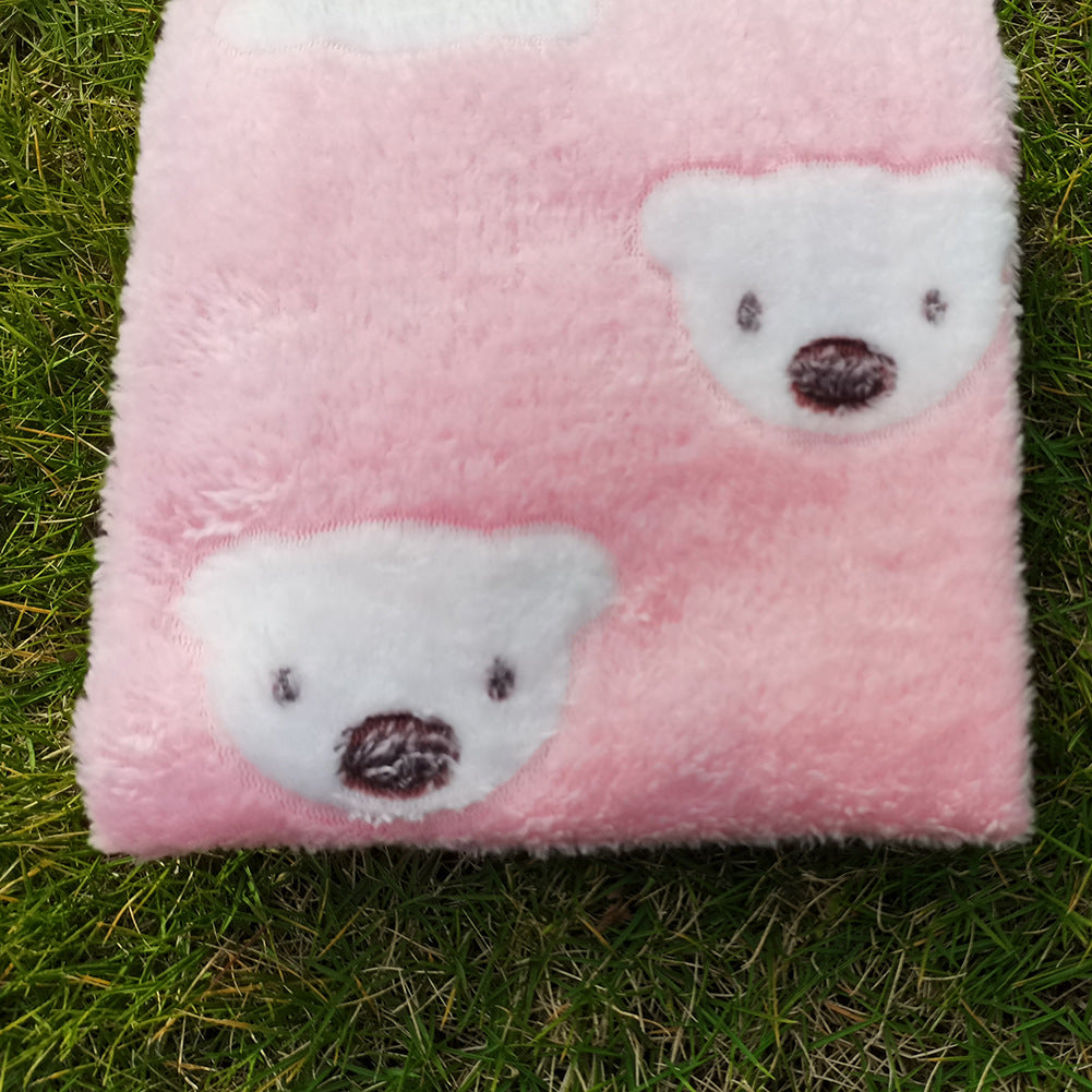 KFX-7833405 Cozy Coral Fleece Cat Kennel Blanket in Various Adorable Designs and Sizes