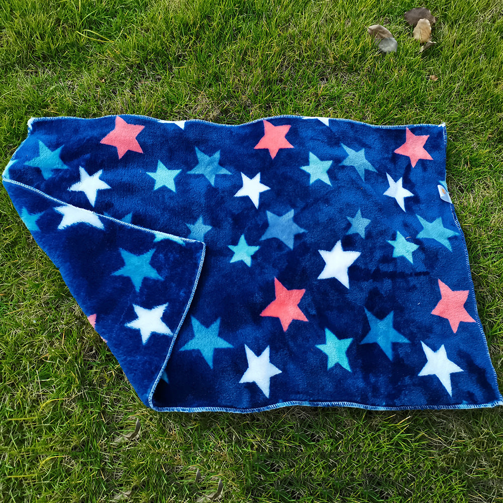 KFX-7833405 Cozy Coral Fleece Cat Kennel Blanket in Various Adorable Designs and Sizes