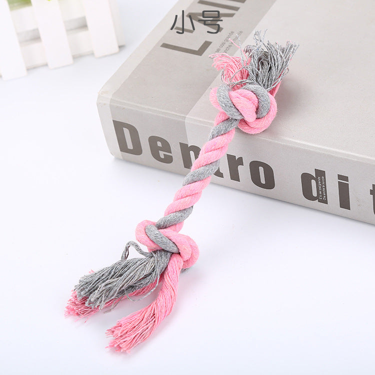 KFX-7837373 Durable Cotton Rope Dog Toy for Puppies - Bite-Resistant and Great for Chewing