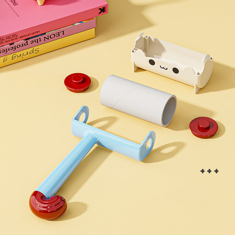 KFX-7838141 Pet Hair Removal Sticky Roller with Replaceable Paper for Multi-Material Clothing and Furniture