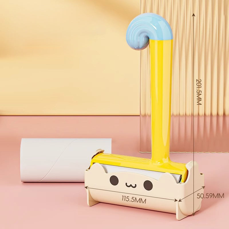 KFX-7838141 Pet Hair Removal Sticky Roller with Replaceable Paper for Multi-Material Clothing and Furniture