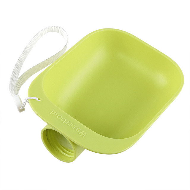 KFX-7838397 Colorful Pet Portable Drinking Bowl - Compact Plastic Design in Five Colors