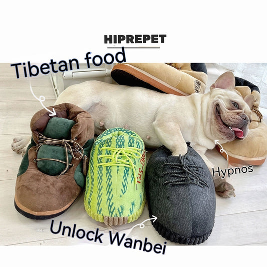 KFX-7839165 Plush Big Dog Shoe Toy for Cats - Large Pillow Pet Toy