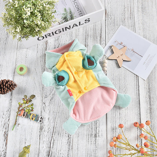 KFX-7840701 Smiley Turtle Pet Clothing for Dogs - Casual Style, Sizes S-2XL