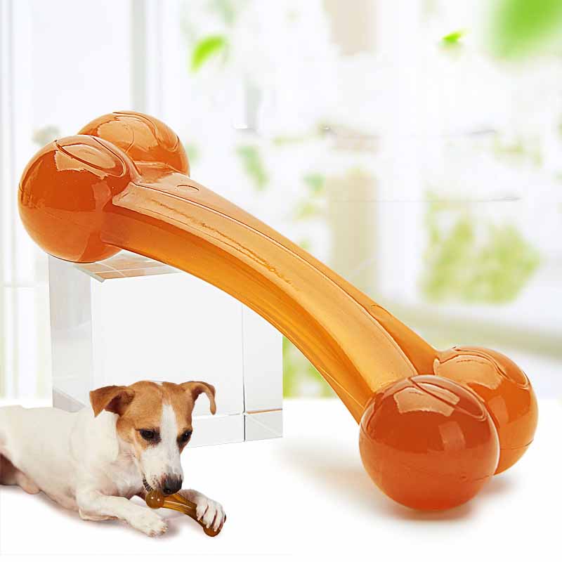 KFX-7843133 Double-Headed Arched Bone & Skull Chew Toy for All Dog Sizes
