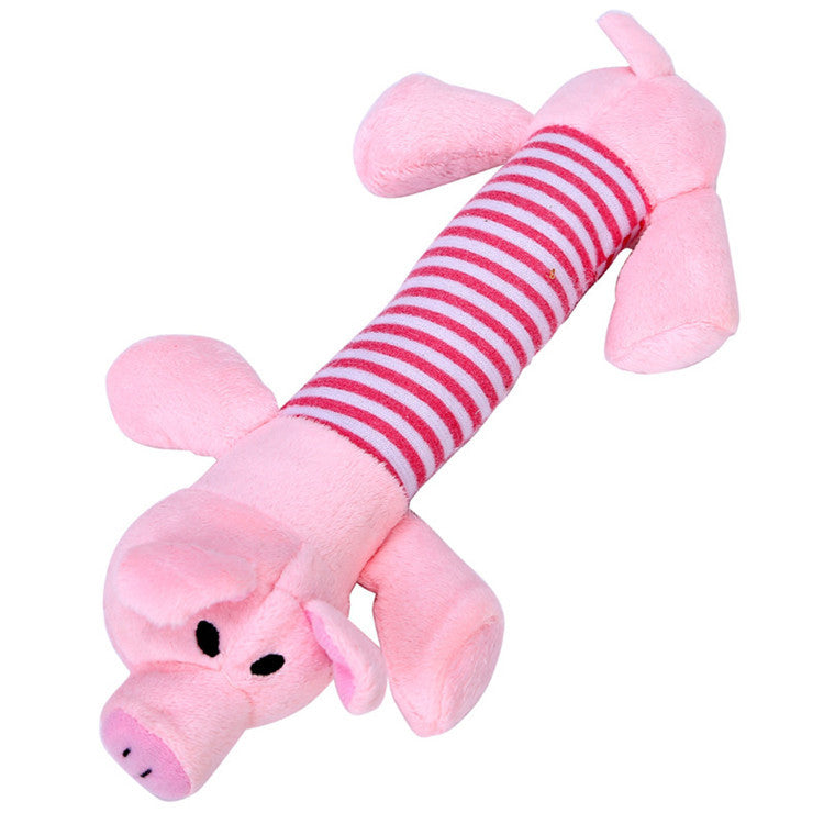 KFX-7847741 Four-Legged Plush Elephant Pet Toy with Sound, Soft and Cute Design