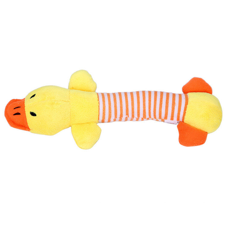 KFX-7847741 Four-Legged Plush Elephant Pet Toy with Sound, Soft and Cute Design