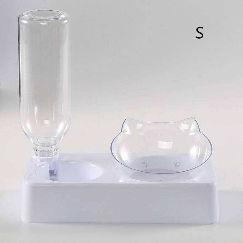 KFX-7848253 Cervical Support Pet Bowl - Ergonomic Design for Comfortable Feeding, Size S and L Available
