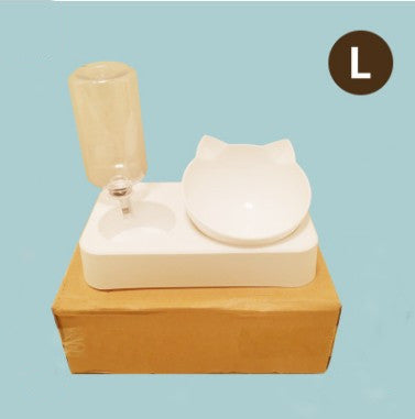 KFX-7848253 Cervical Support Pet Bowl - Ergonomic Design for Comfortable Feeding, Size S and L Available