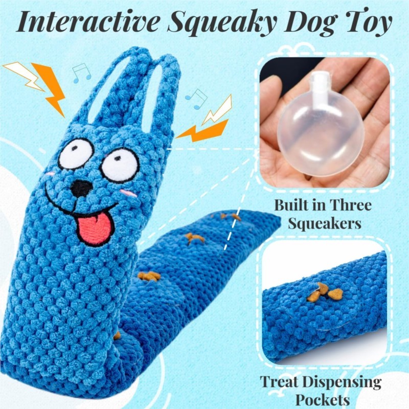 KFX-7852221 Interactive Plush Dog Puzzle Toy for IQ Training and Foraging Instincts