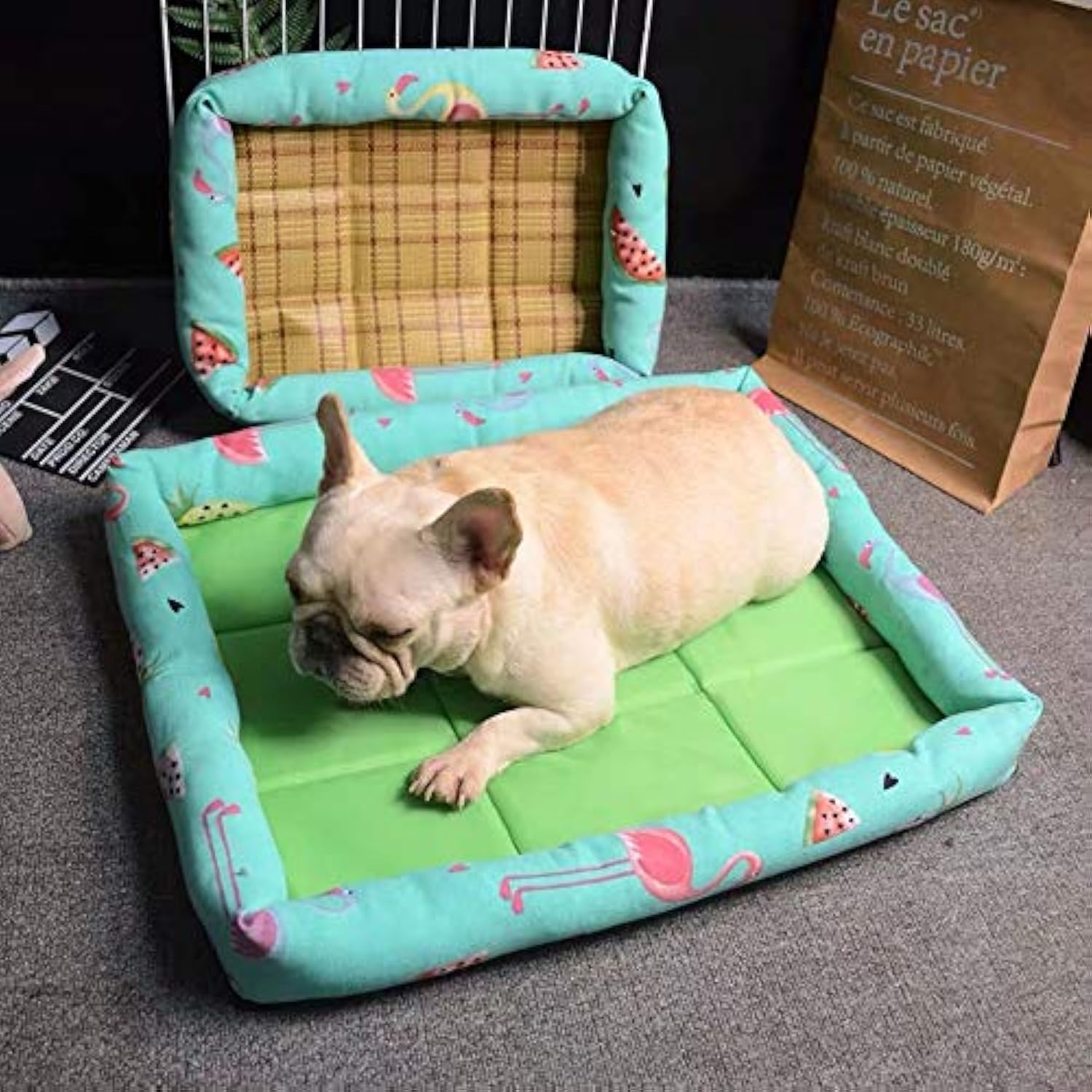 KFX-7855293 Double-Sided Pet Nest for Small and Medium Dogs, Bite-Resistant Oxford Fabric for Summer Comfort