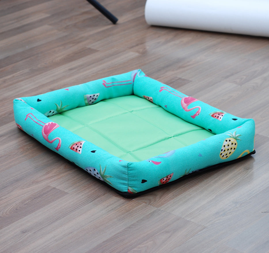 KFX-7855293 Double-Sided Pet Nest for Small and Medium Dogs, Bite-Resistant Oxford Fabric for Summer Comfort