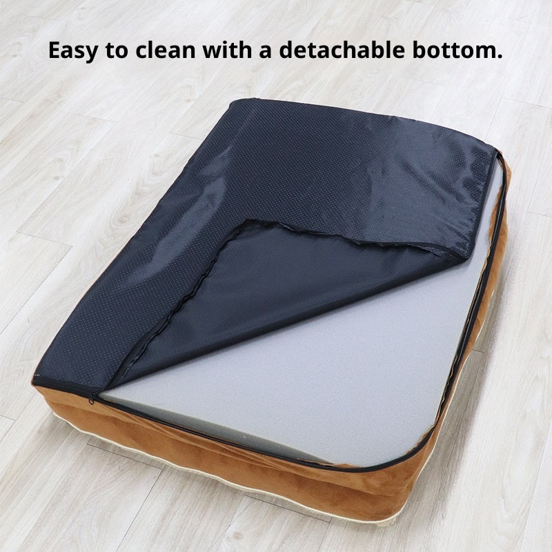 KFX-7857853 All-Season Detachable Pet Bed Mat for Cats - Available in Dark Gray, Blue, and Khaki