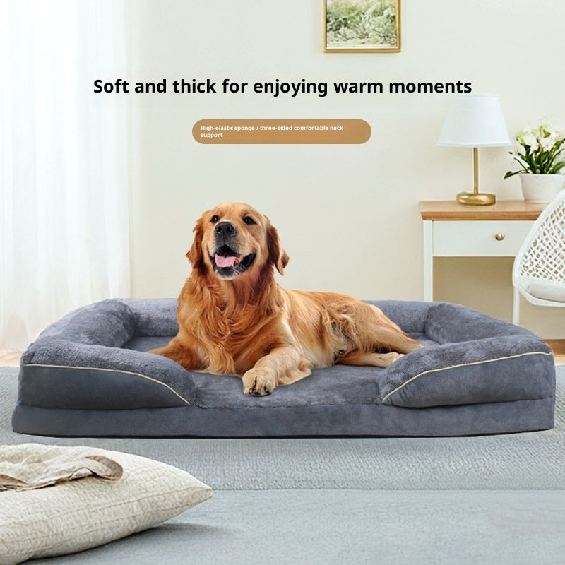 KFX-7857853 All-Season Detachable Pet Bed Mat for Cats - Available in Dark Gray, Blue, and Khaki