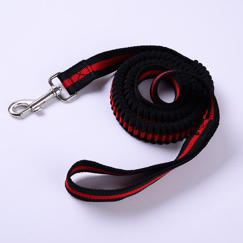 KFX-7859389 Outdoor Elastic Traction Leash for Dogs and Cats - Fiber Material, Available in Sizes S, M, L