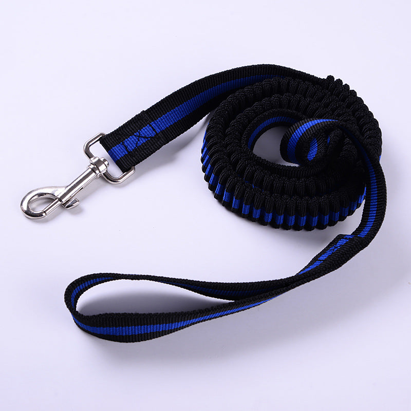 KFX-7859389 Outdoor Elastic Traction Leash for Dogs and Cats - Fiber Material, Available in Sizes S, M, L