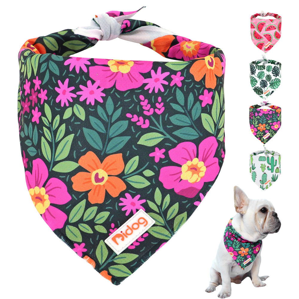 KFX-7861821 Stylish Soft Cotton Dog Scarf in Multiple Colors - 57cm