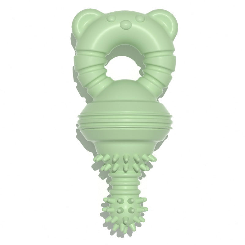 KFX-7864381 TPR Medium Bite-Resistant Pet Toy in Gentle Blue, Cherry Blossom, and Avocado Green