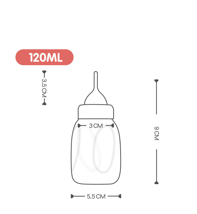 KFX-7865533 Pet Feeding Bottle for Small Dogs and Cats - Transparent Silicone Pacifier with No Holes