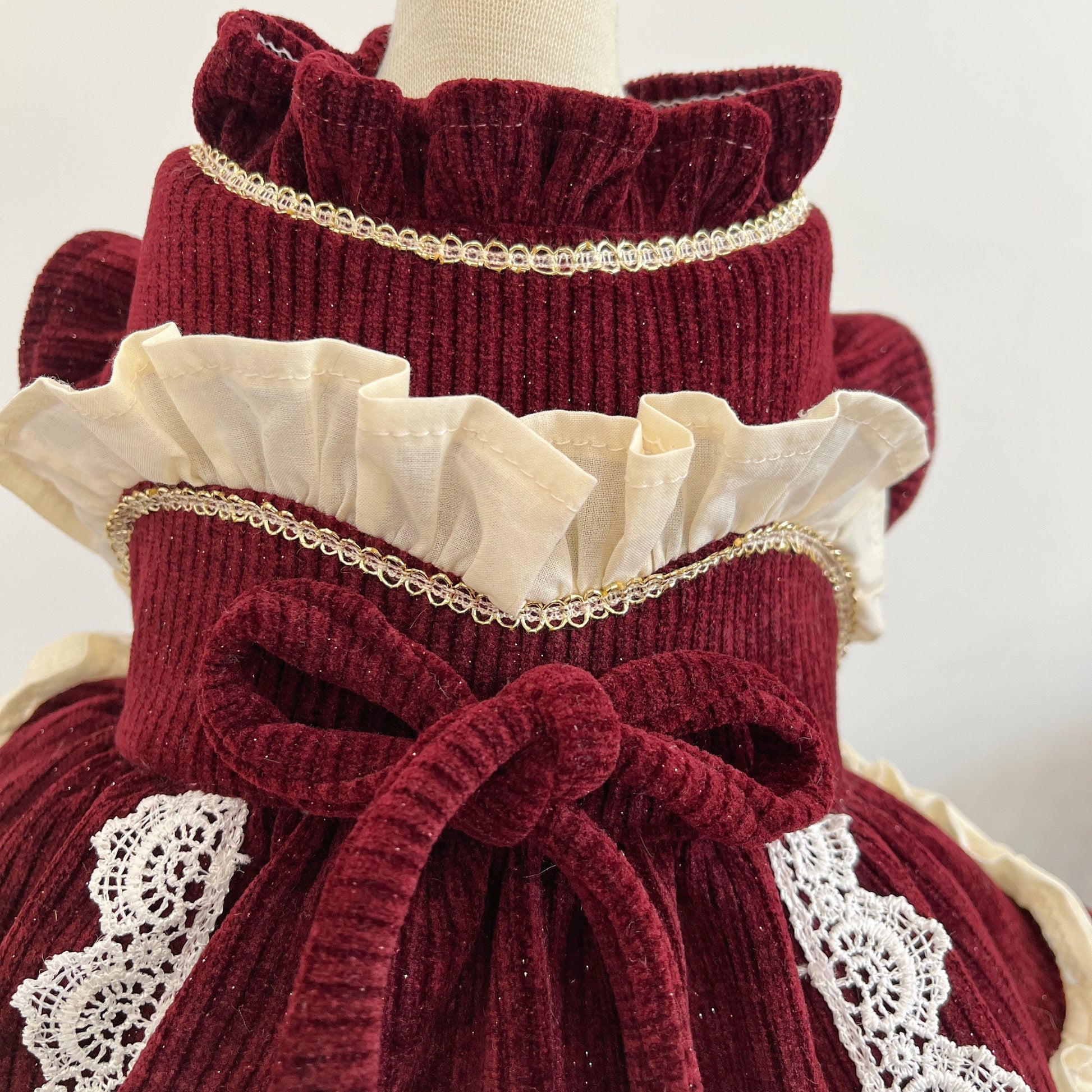 KFX-7867709 Custom Handmade Retro Style Pet Clothing in Multiple Sizes