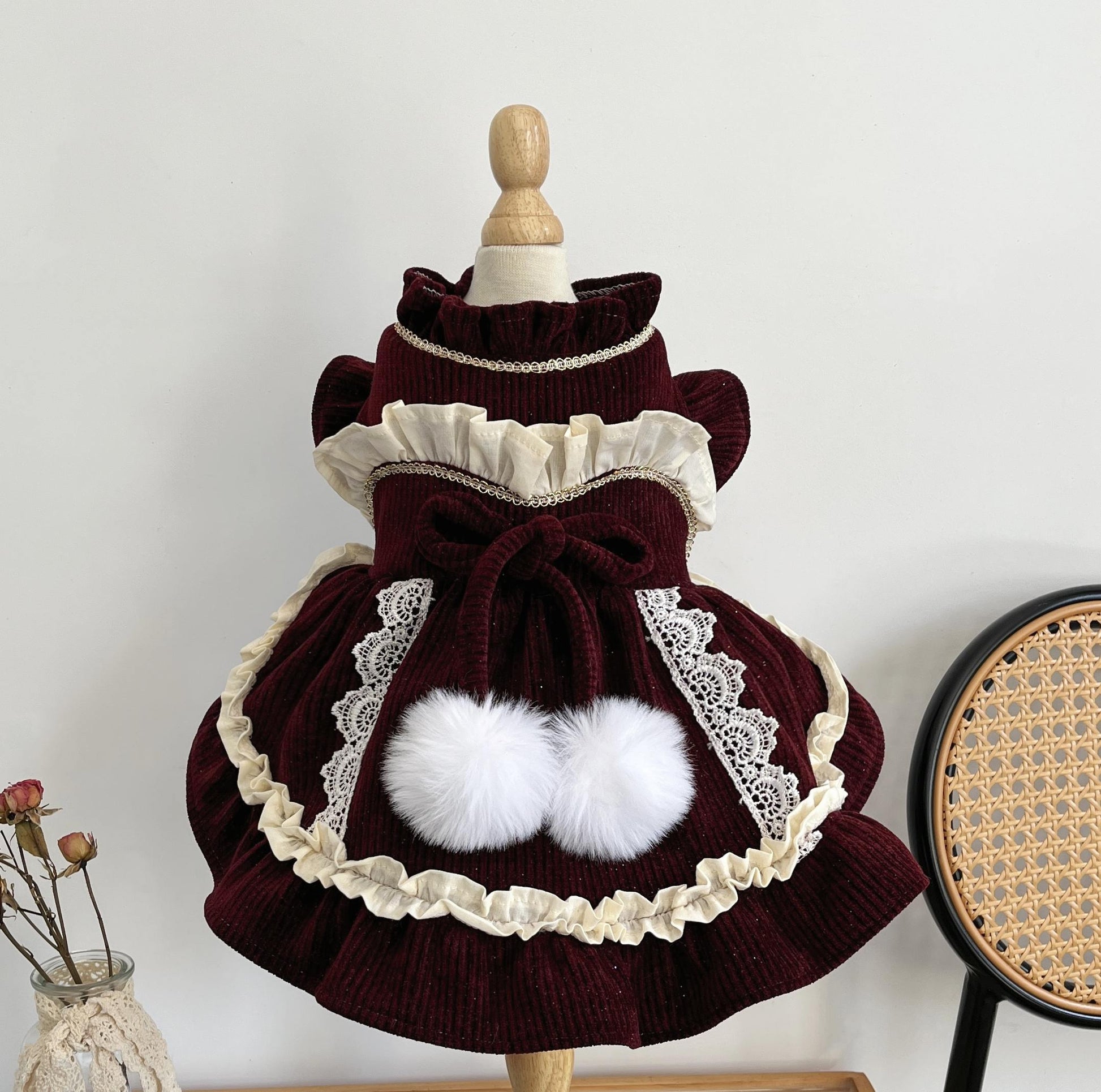 KFX-7867709 Custom Handmade Retro Style Pet Clothing in Multiple Sizes