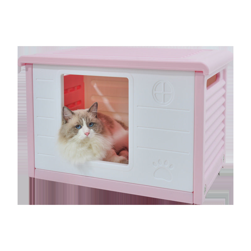 KFX-7868989 Outdoor Waterproof Pet Bed for Dogs and Cats - 60.5x42x40.5cm, Pink, Blue, Green