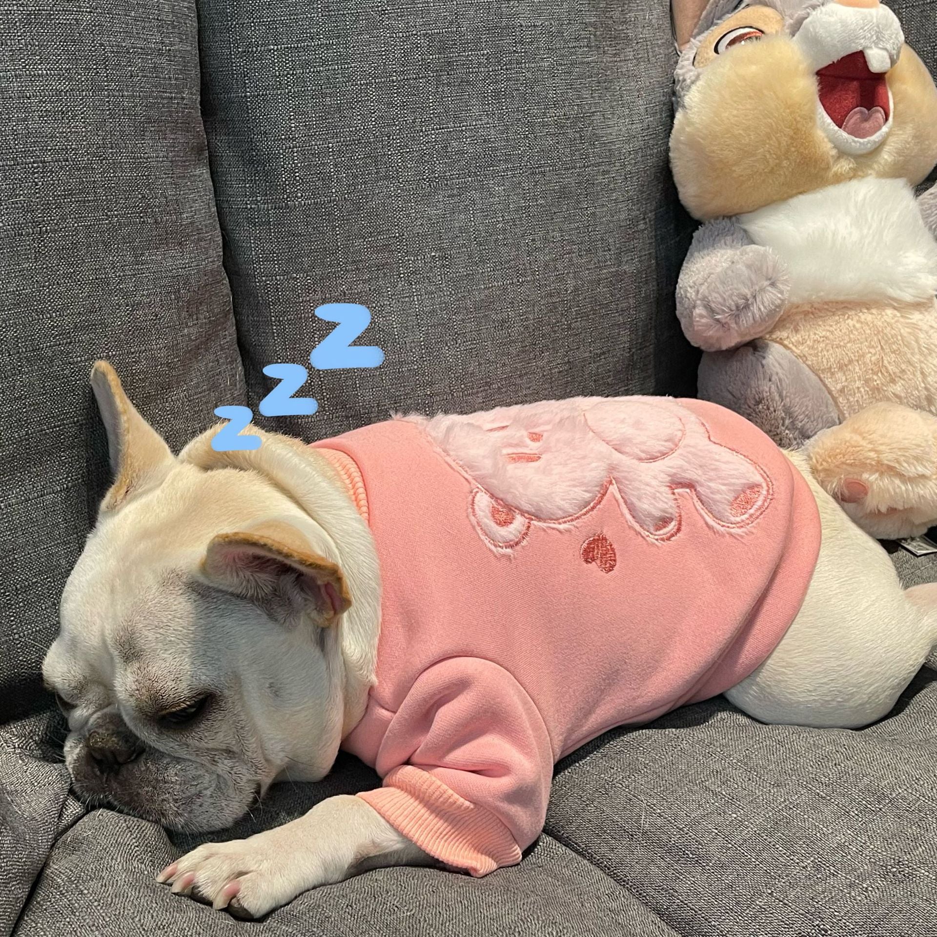 KFX-7870397 Plush Pink Dog Sweater for All Breeds, Comfortable Cotton Fabric