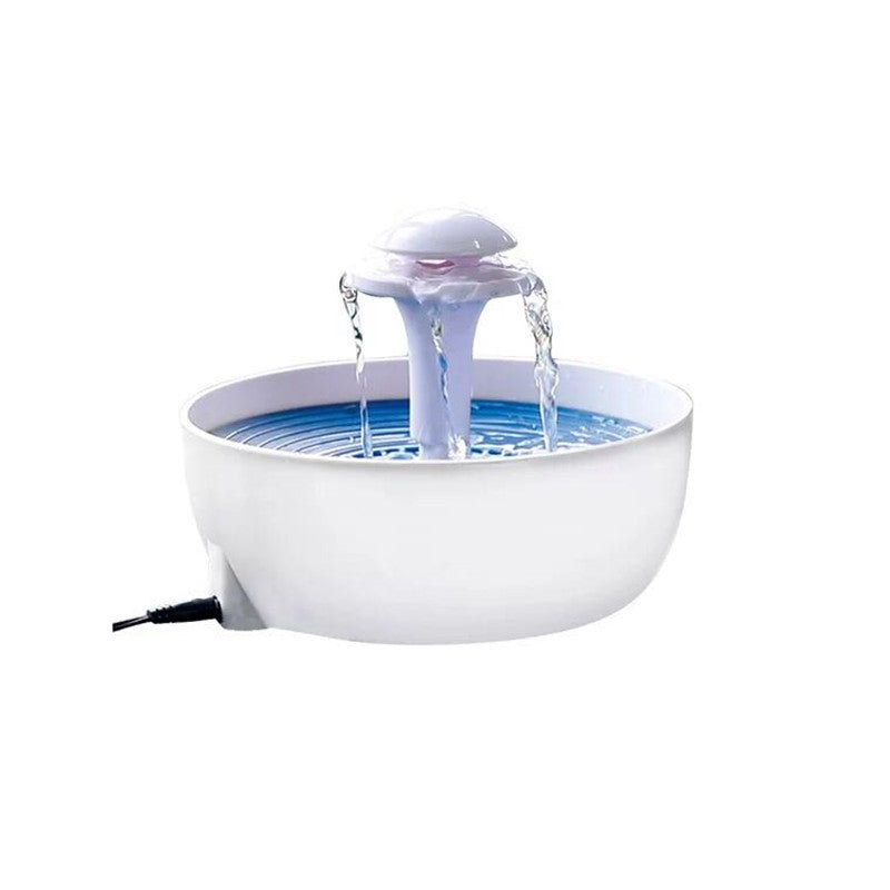 KFX-7871165 Pet Water Fountain - White ABS Design for Cats and Dogs, 20x20x15CM