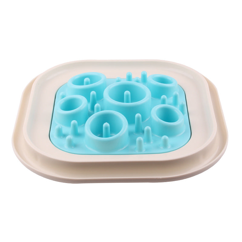 KFX-7871293 Slow Feed Anti-Choking Dog Bowl - Snail Shape Plastic Feeder for Healthy Eating