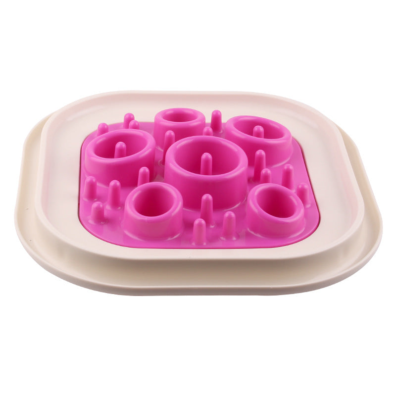 KFX-7871293 Slow Feed Anti-Choking Dog Bowl - Snail Shape Plastic Feeder for Healthy Eating