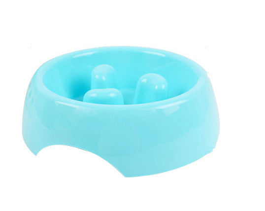 KFX-7871293 Slow Feed Anti-Choking Dog Bowl - Snail Shape Plastic Feeder for Healthy Eating