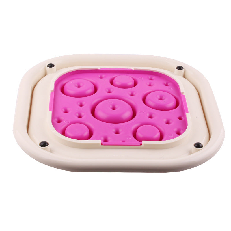 KFX-7871293 Slow Feed Anti-Choking Dog Bowl - Snail Shape Plastic Feeder for Healthy Eating
