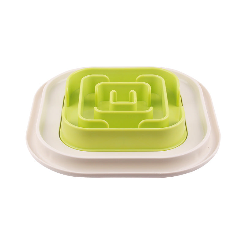 KFX-7871293 Slow Feed Anti-Choking Dog Bowl - Snail Shape Plastic Feeder for Healthy Eating