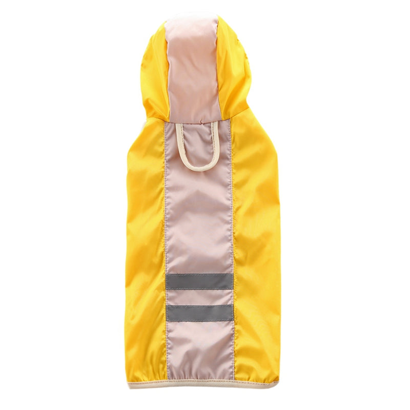 KFX-7879229 Reflective Dog Raincoat - Polyester Waterproof Jacket for Pets, Casual Fit, Various Sizes Available