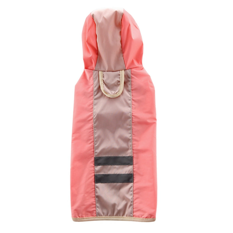 KFX-7879229 Reflective Dog Raincoat - Polyester Waterproof Jacket for Pets, Casual Fit, Various Sizes Available