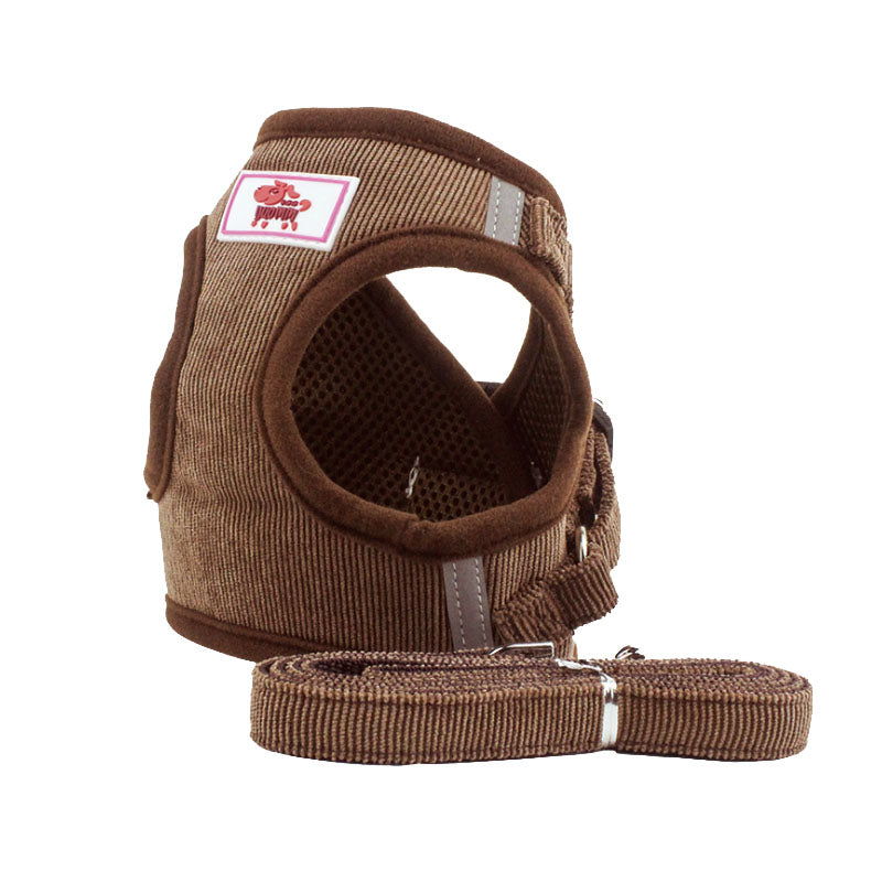KFX-7880125 Reflective Dog Chain Chest Strap with Braided Rope Options - Multiple Color Selections Available