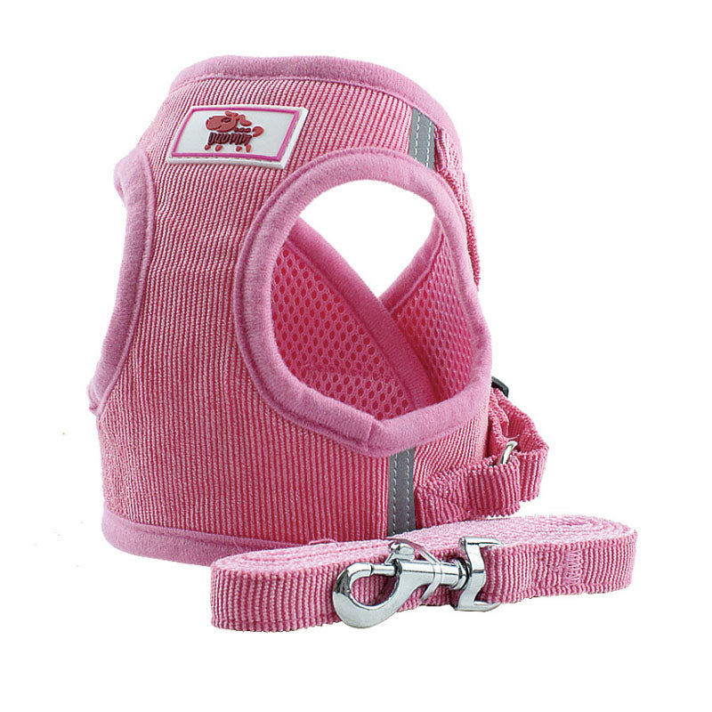 KFX-7880125 Reflective Dog Chain Chest Strap with Braided Rope Options - Multiple Color Selections Available