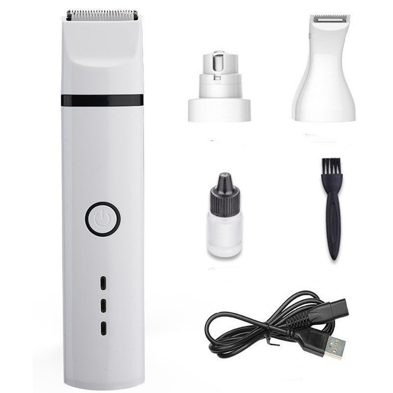 KFX-7882429 Dog Pet Shaving Device with Stainless Steel Blades and Dual-Use Power