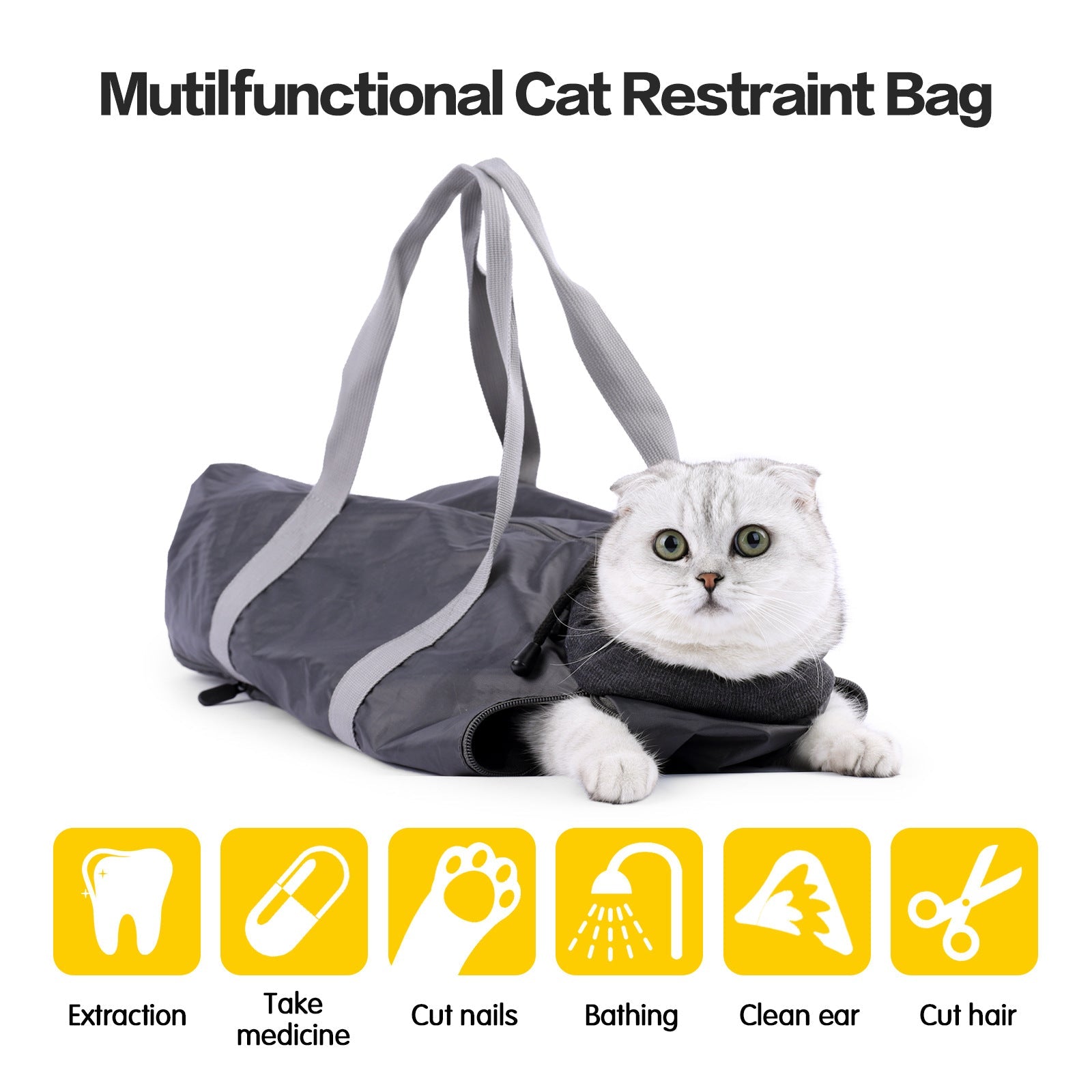 KFX-7883069 Double-Lined Pet Travel Bag - Soft Polyester, Anti-Scratch & Bite, 5L Capacity, Dark Gray/Rose Red