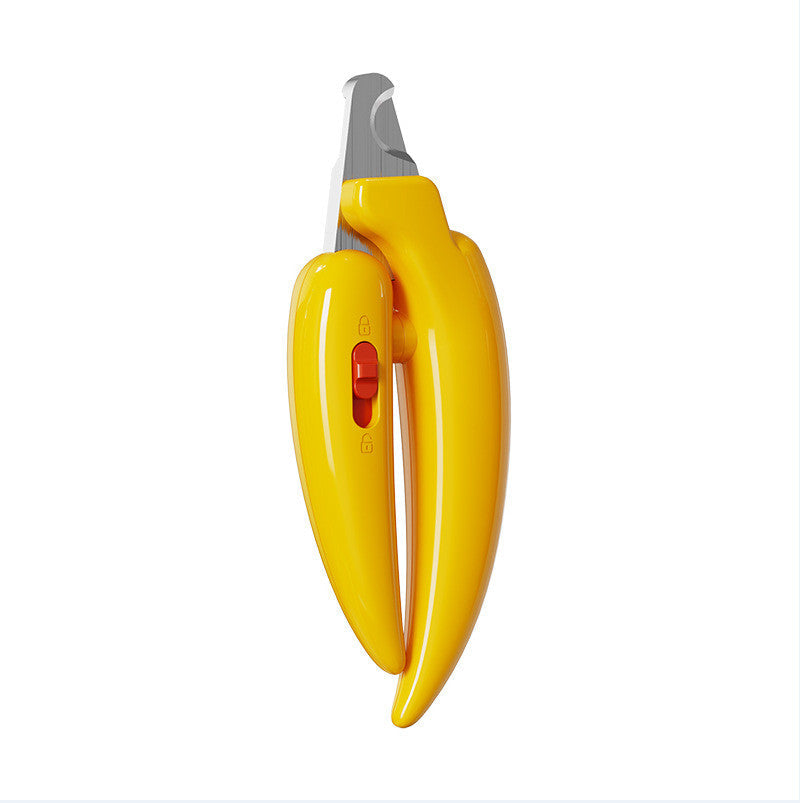 KFX-7884605 Chili Pepper Shaped Pet Nail Clippers with LED Light for Dogs and Cats