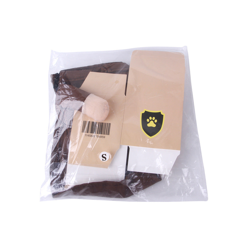 KFX-7886269 Casual Coffee Pet Clothing for Outings - Available in Multiple Sizes