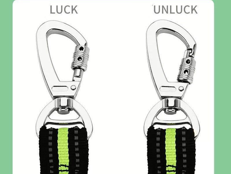 KFX-7886397 Reflective Elastic Traction Leash for Dogs - Durable Anti-Nylon, 2.5*100-170CM, Available in Blue and Orange