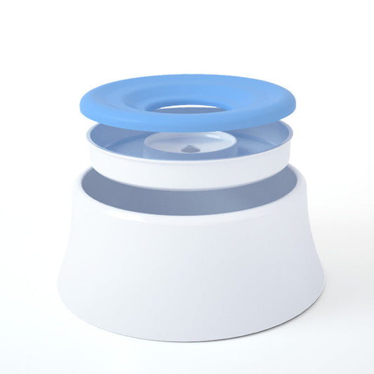 KFX-7886781 Automatic Pet Drinking Bowl with Floating Plate - Durable PS and PP + Silica Gel Material