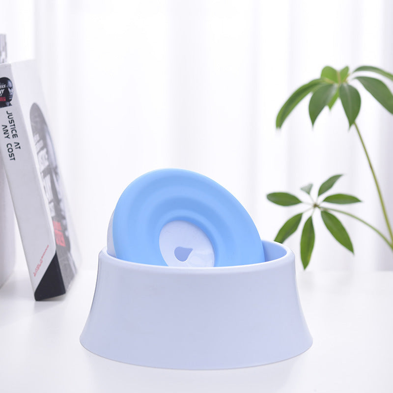 KFX-7886781 Automatic Pet Drinking Bowl with Floating Plate - Durable PS and PP + Silica Gel Material