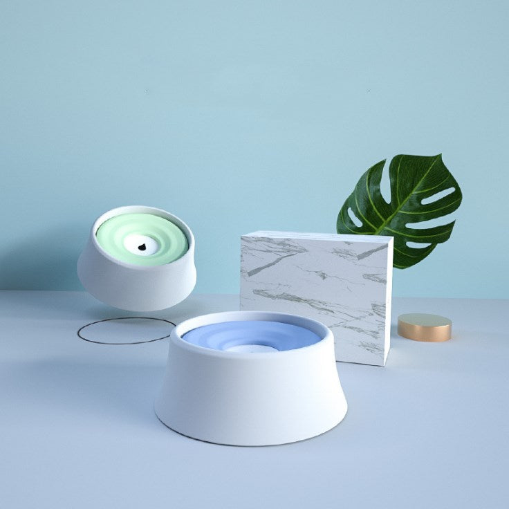 KFX-7886781 Automatic Pet Drinking Bowl with Floating Plate - Durable PS and PP + Silica Gel Material