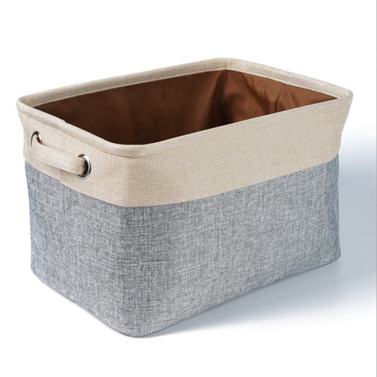 KFX-7887421 Linen Storage Basket for Toys, Clothes, and Small Items – Available in Multiple Colors